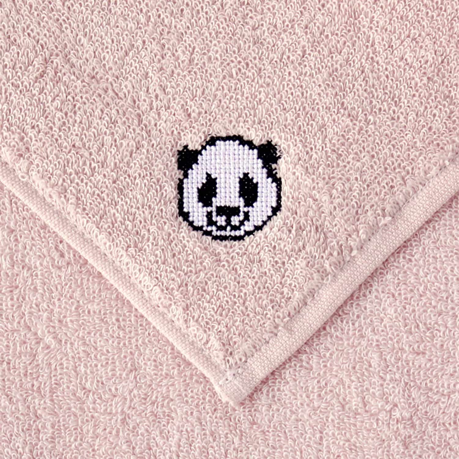 【上野限定】パンダタオル ミント 25㎝×25㎝