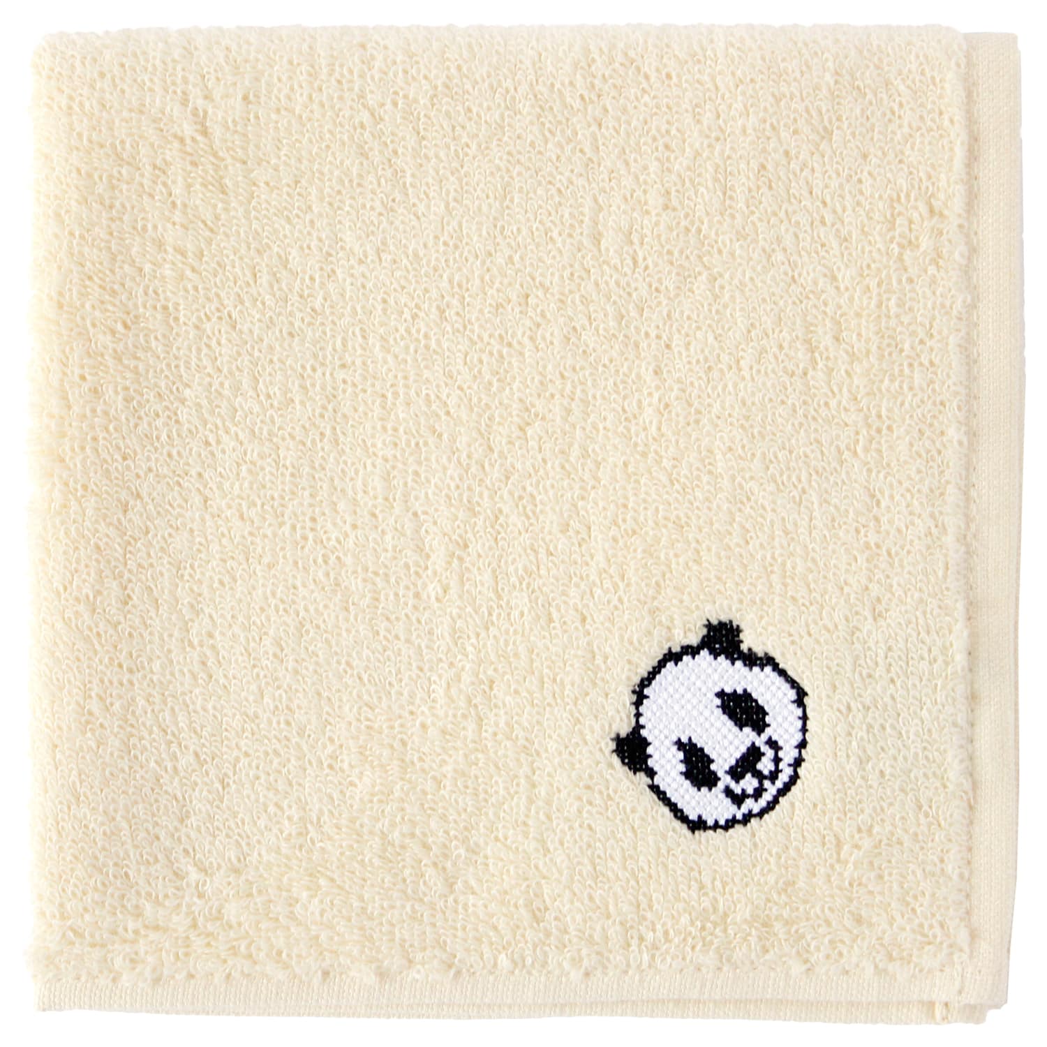 【上野限定】パンダタオル バニラ 25㎝×25㎝